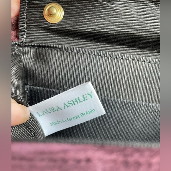 Vintage Laura Ashley Suede Mini Flap Bag - Picture 3 of 12